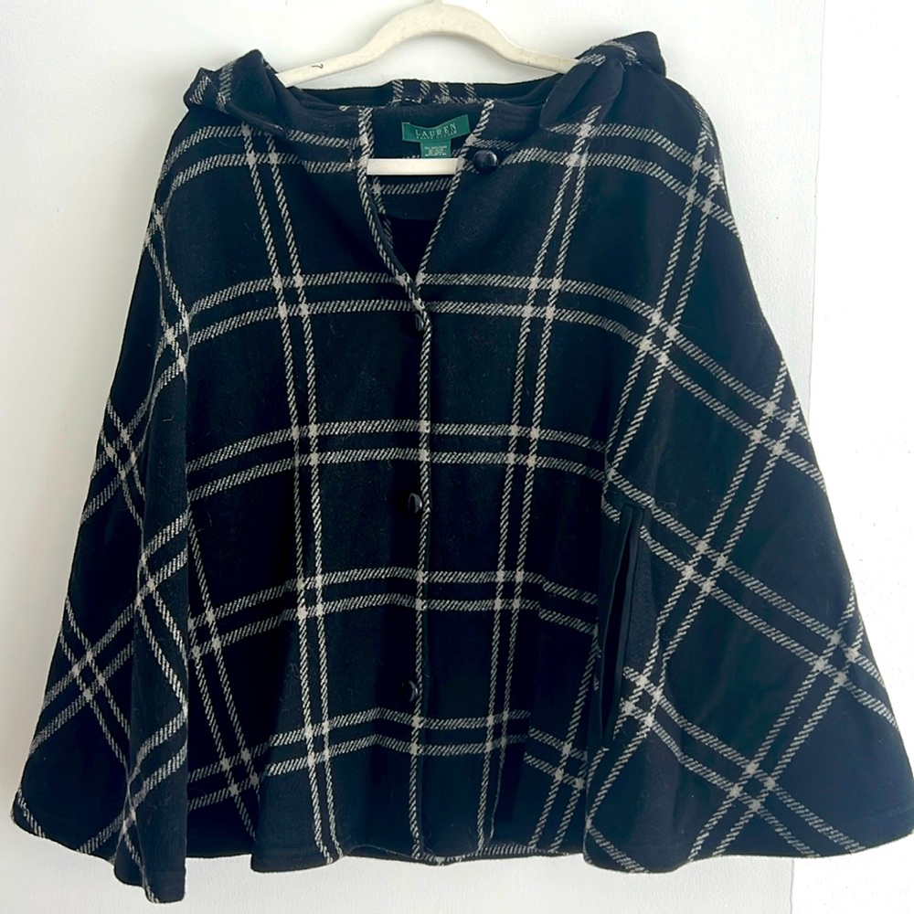 Lauren Ralph Lauren plaid cape